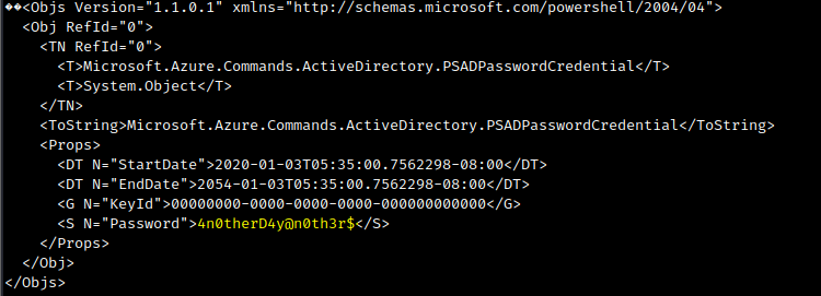 Password found in mhope configuration file
