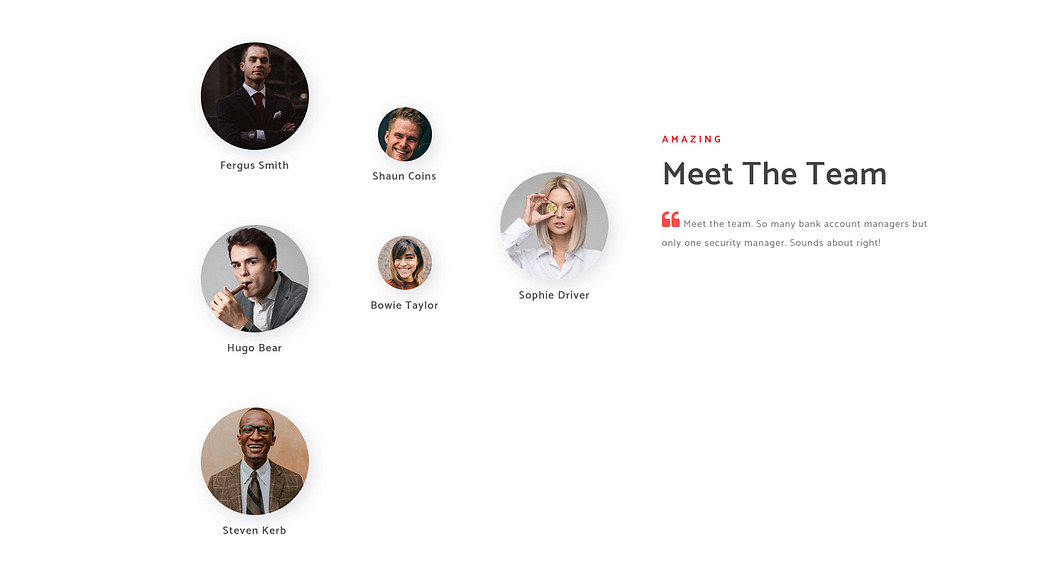 Employee names exposed on the Sauna banking website